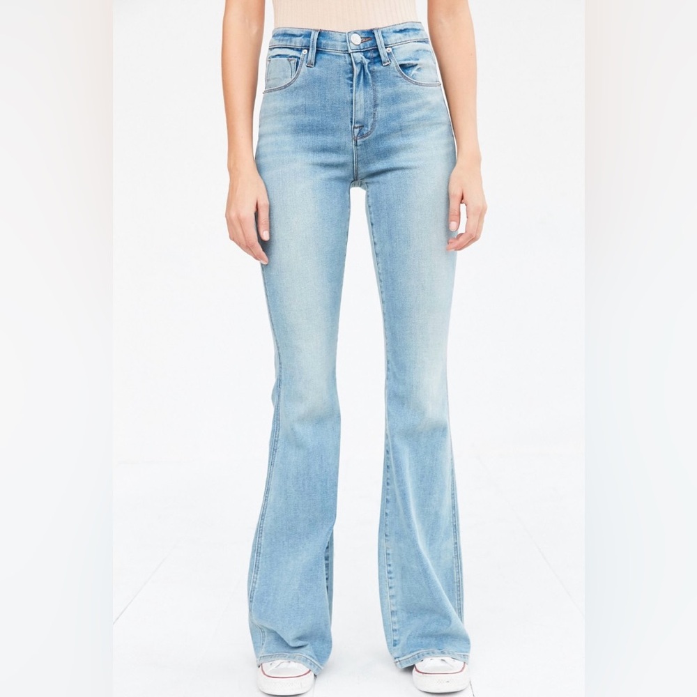 BDG high rise flare blue jeans